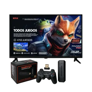 Game Stick X2 – Consola Retro con +40.000 Juegos Preinstalados y 40 Emuladores | Incluye 2 Mandos Inalámbricos