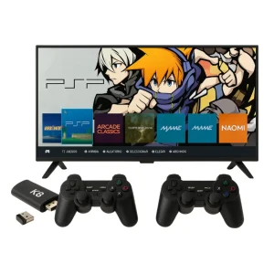 Game Stick GD10 – Consola Retro 4K con +48.000 Juegos Preinstalados y 40 Emuladores | Incluye 2 Joysticks Inalámbricos
