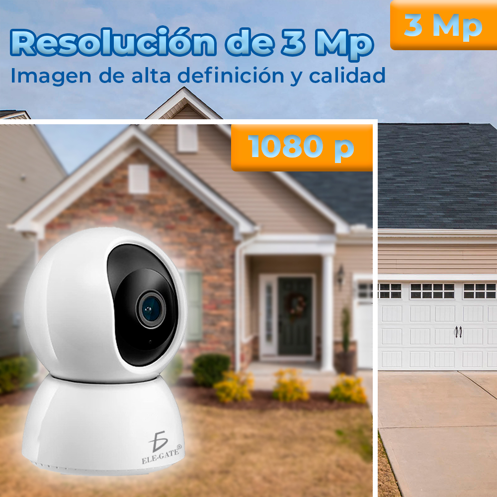 Cámara de Seguridad 2K con Visualización en Vivo a 3MP Funciona con Alexa Conexión 2.4 GHz - Imagen 5